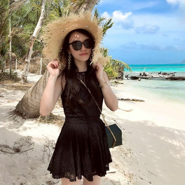 水着 ワンピース 体型カバー レディース 大きいサイズ フレア スカート レース 無地 黒 ビーチ リゾート