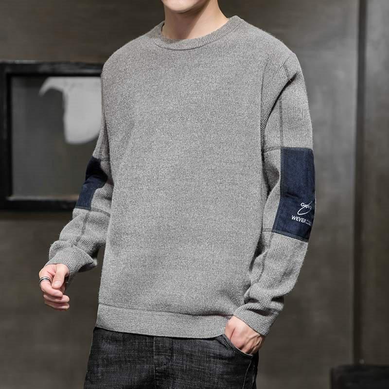 入庫ニットセーターメンズビジネス暖かい裏ボアフォーマル制服用大人カジュアルトップス無地秋冬通勤防寒仕事用長袖おしゃれ秋冬