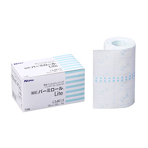 ニトムズ 優肌パーミロールLite 肌にやさしい かぶれにくい防水フィルム 極薄タイプ 15cm12m L34R15