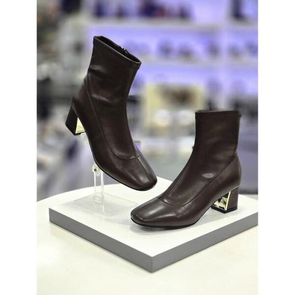 セーブゾーン05 女性 ゴールドヒール シンプル スパン アンクルブーツ 5CM 516-422606 (23066289) 21,572円