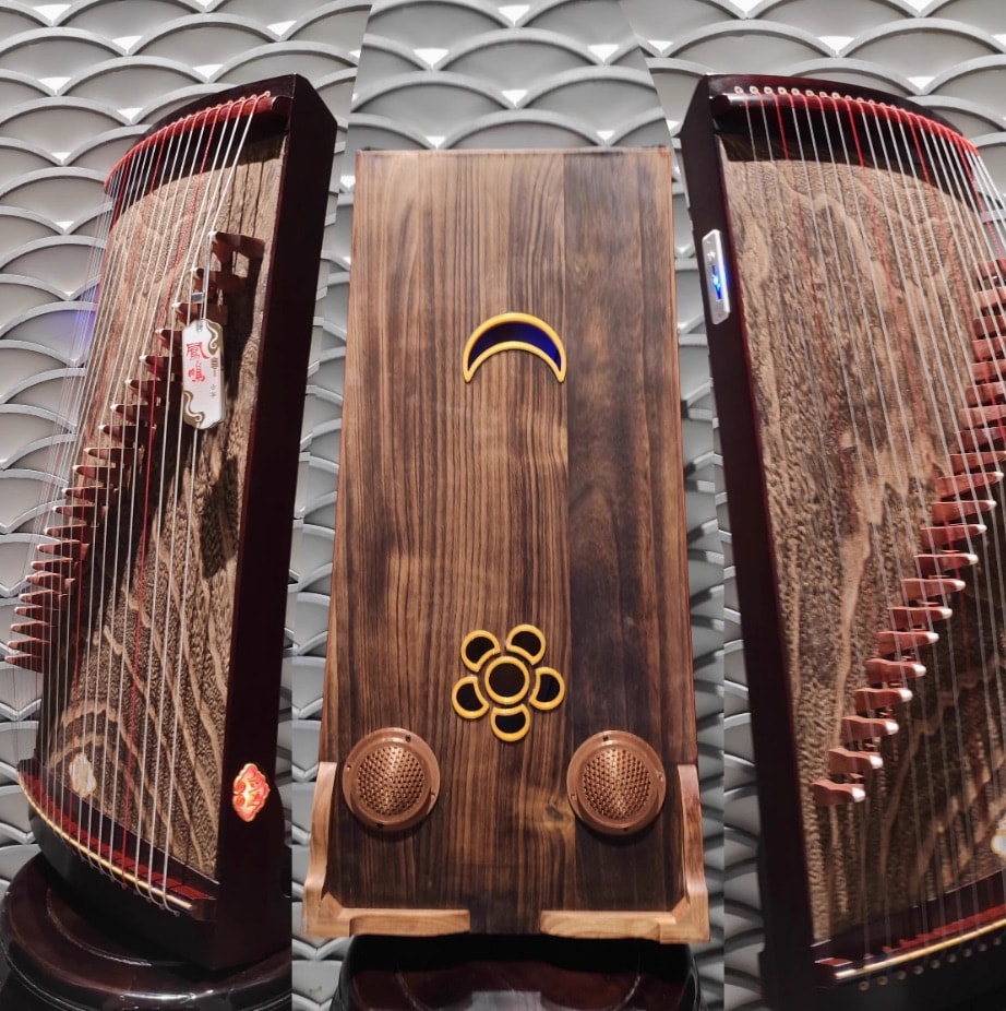 筝 bluetoothオーディオ内蔵 21弦 73cm 中国の弦楽器