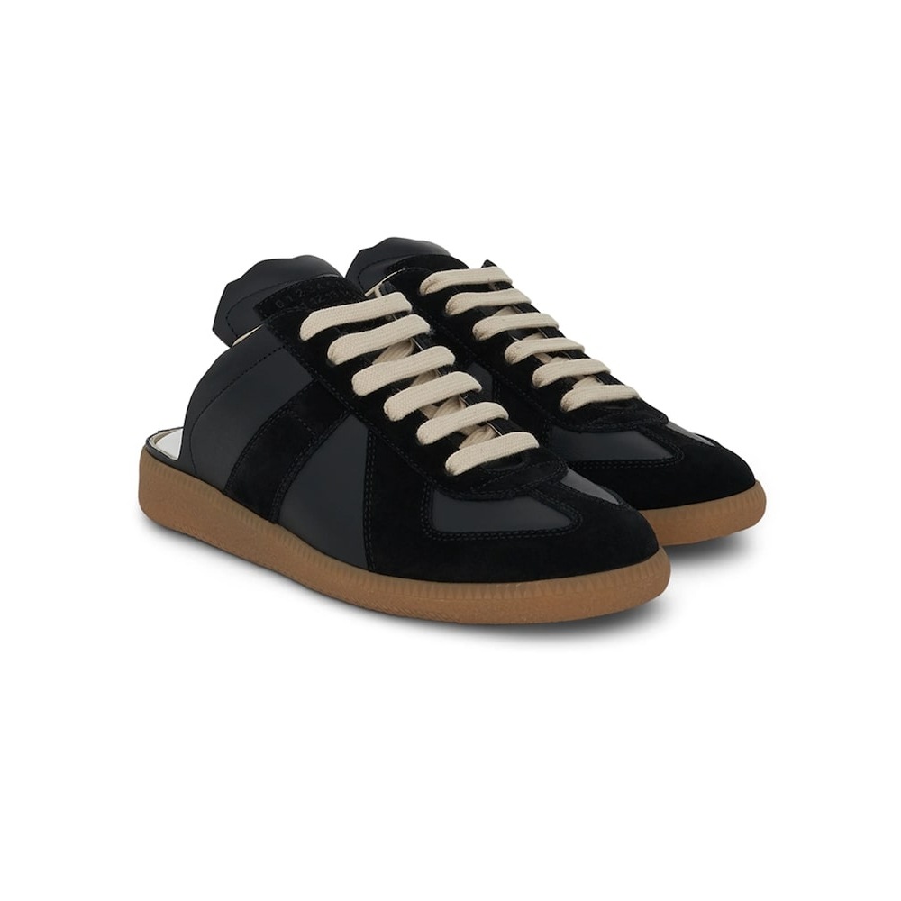 MAISON MARGIELA 25FW レディースカットアウトドイツアーミーミュールスニーカーブラック S58WS0107 P1895 H6851 PCL5008436349