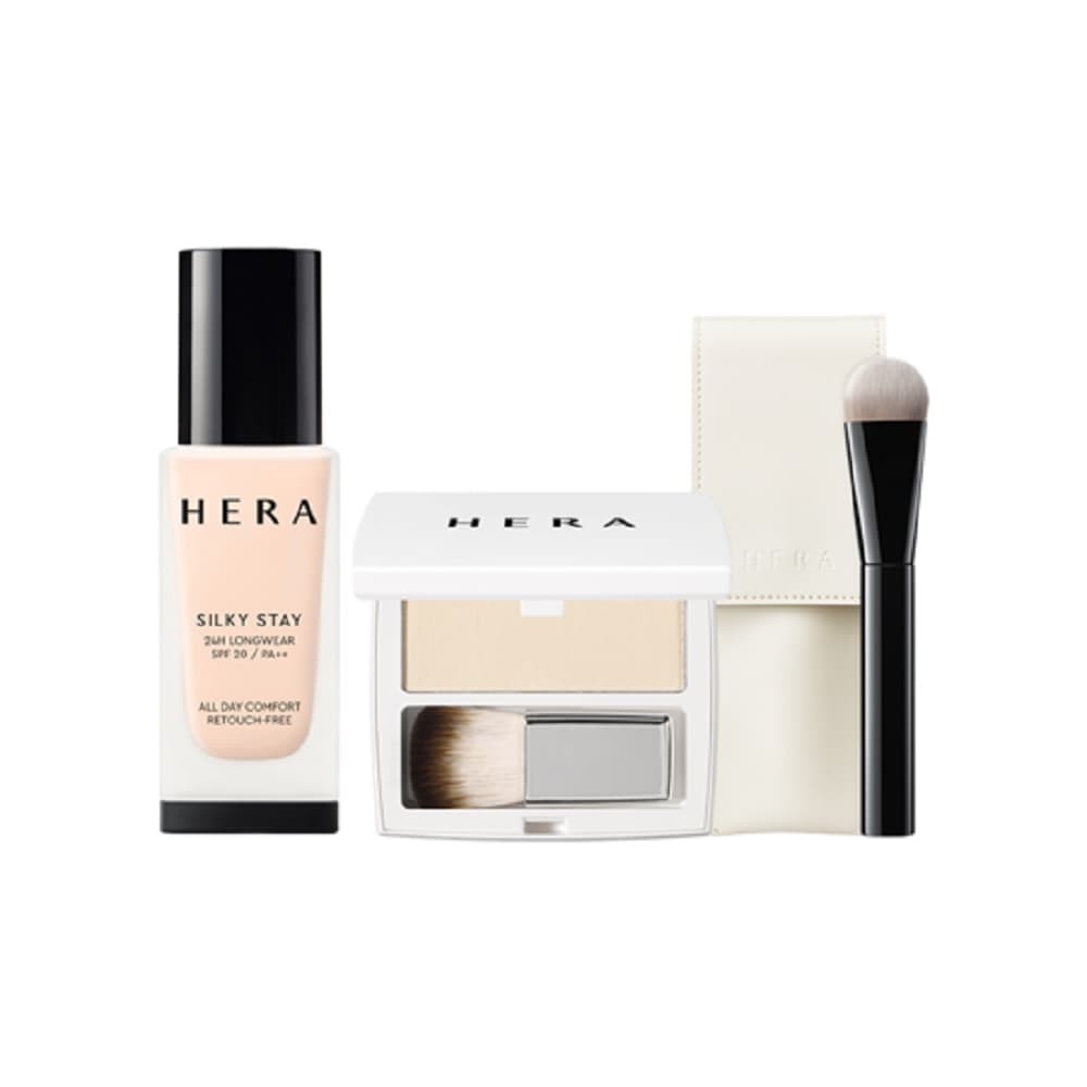 韓国-KBEAUTY-シルキーステイ24Hロングウェアファンデーション SPF20/PA++ 30g 初めて塗った肌のキメそのまま軽くてシルキーに時間が読めない肌