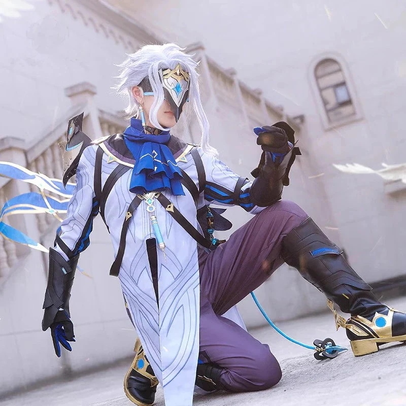 変装 ハロウィン 仮装期間限定30％ 博士 コスプレ衣装 原神 ドットーレ げんしん コスチュームパーティーイベント用品コスプレ変装仮装