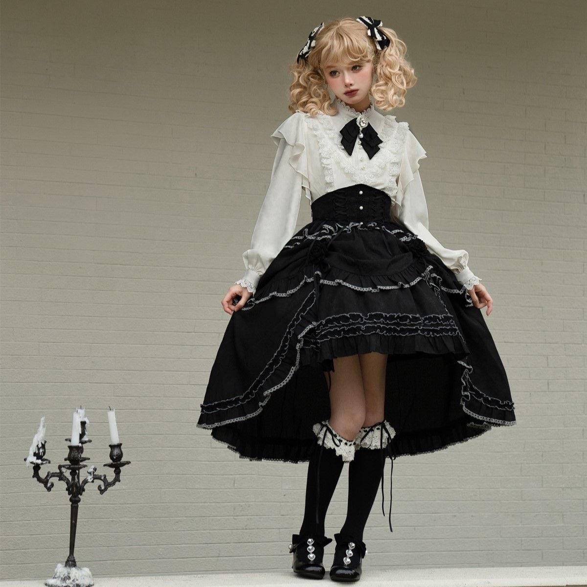 ゴシックフィッシュテールロリータセットアップ：トップス