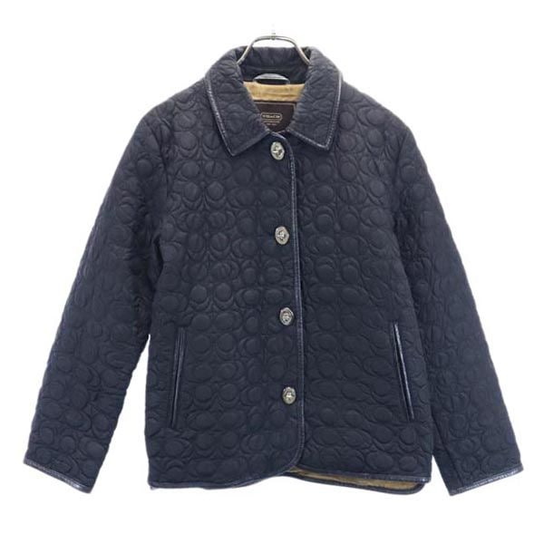 キルティングジャケット XS 黒 レディース