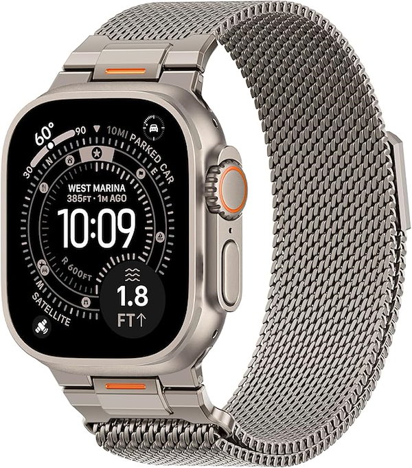 コンパチブル アップルウォッチ バンド 49mm 46mm 45mm 44mm 42mm 41mm 40mm 38mm対応,コンパチブル Apple Watch Ultra 3 2 1 バンド ミラネ
