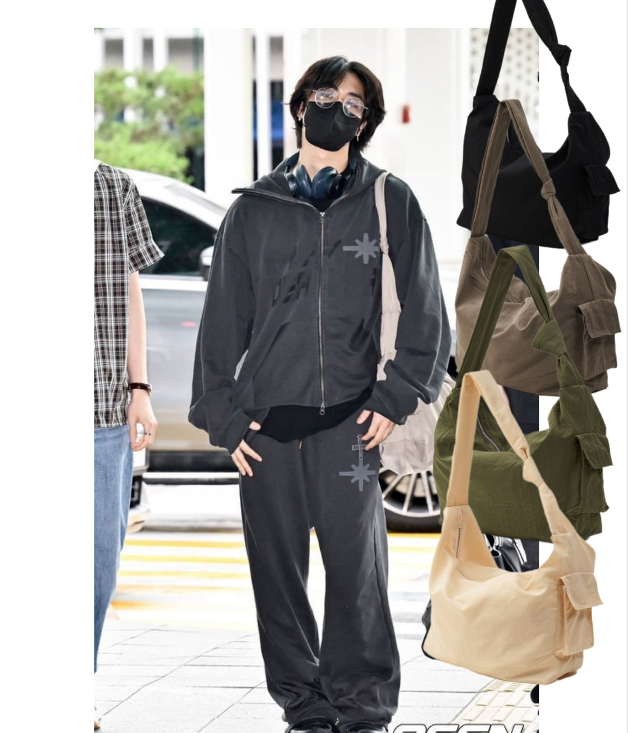 Stray Kids ハン 着用 MINIMAL POCKET SHOULDER BAG 4色