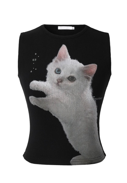 Meow tank top