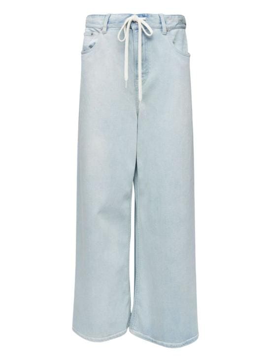 MM6 MAISON MARGIELA Women Denim Pants S52LA0262 M30056961 Clear Blue