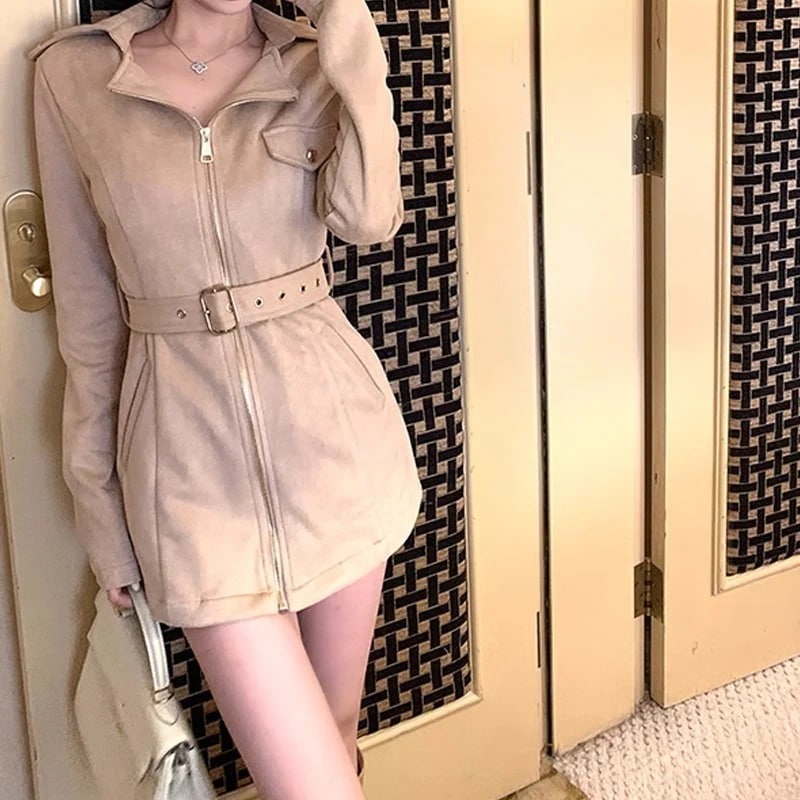 オークランドリバーシブルジャケットカーキミディアムスエードウエストジャケットデザイン感 4,708円