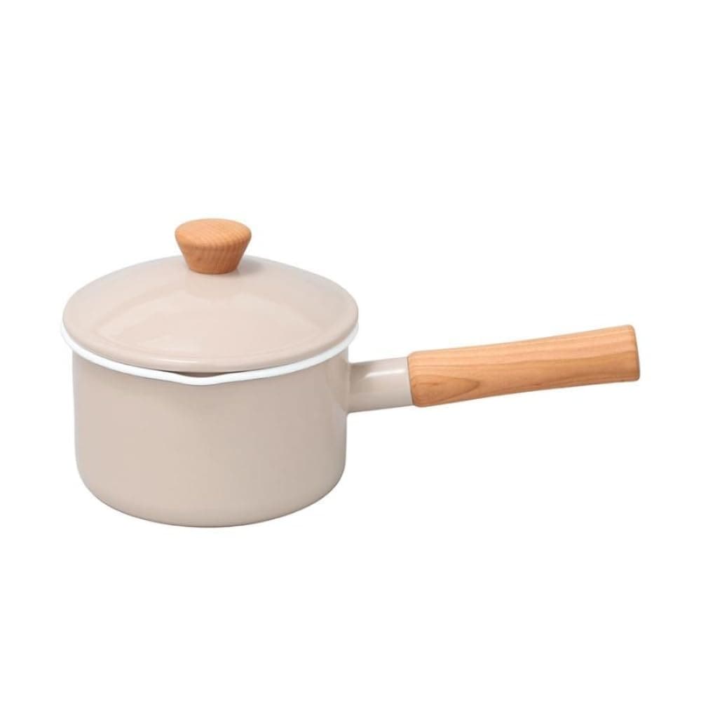 ワールド・クリエイト 野田琺瑯 クルールソースパン ベージュ 14cm 65318