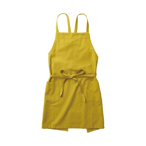 （まとめ） レップ ソルエプロン イエロー 1着 [x2セット]