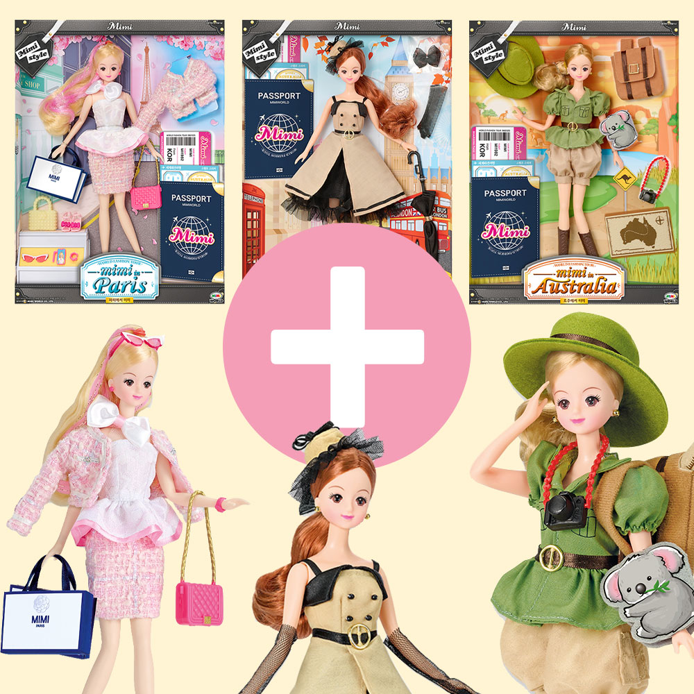 ミミスタイル ファッションミミ オーストラリア ロンドン パリでミミ 人形 服 おもちゃ 9,640円