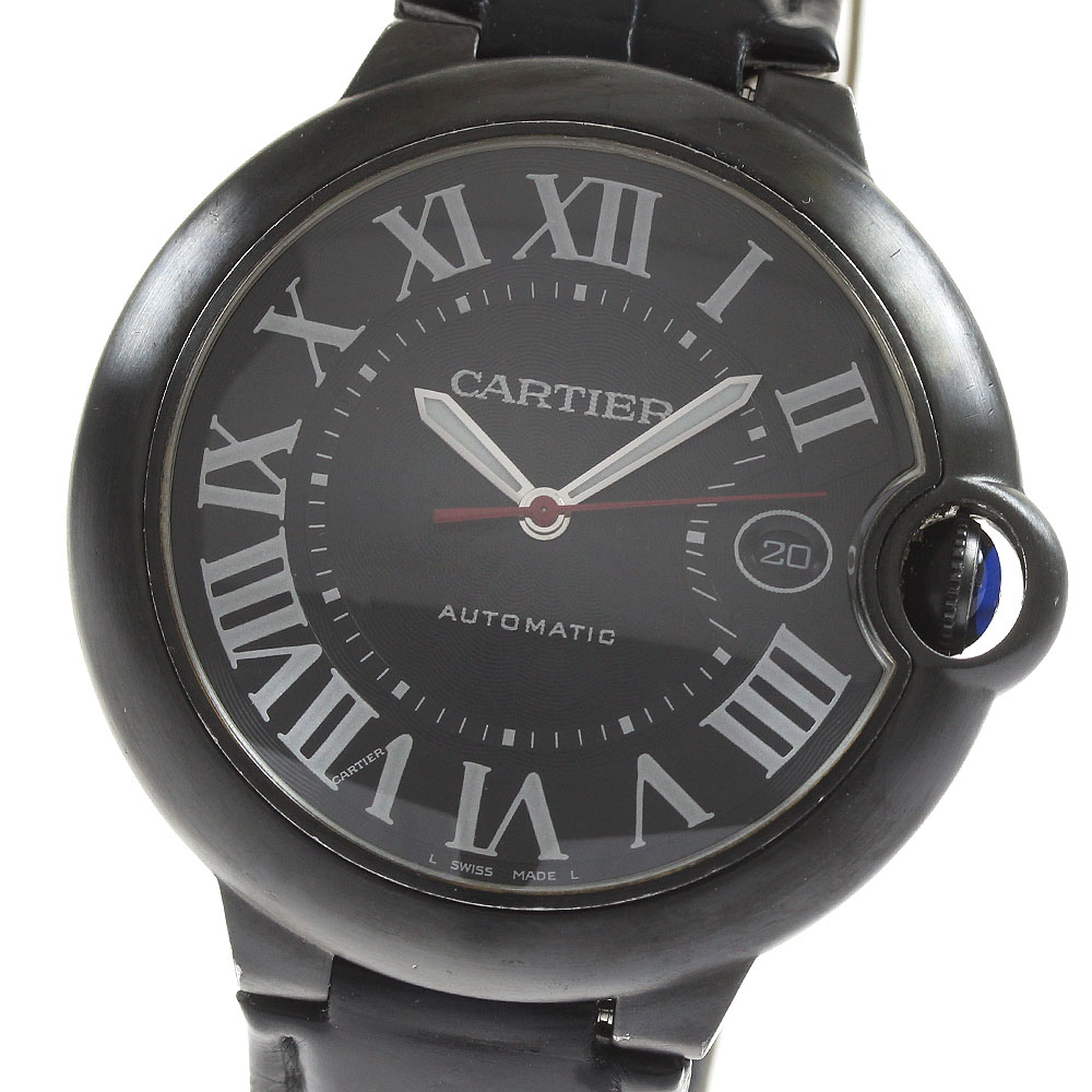 カルティエ CARTIER WSBB0015 バロンブルー 42mm デイト 自動巻き メンズ _816569【中古】