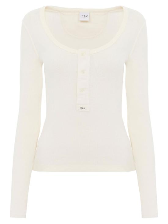 CHLOE Women Tops CH26SJH29185 107 ICONIC MILK