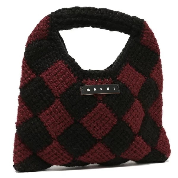 ハンドバッグ キッズ かぎ針編みバッグ ロゴ ブラック ワインレッド M00995 M00RP 0MC07 19,296円