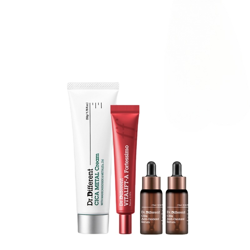 ドクターディファレント BEST ポルテシモレティーナル 30g+CEQ 抗酸化セラム 2個入り + シカメタルクリーム