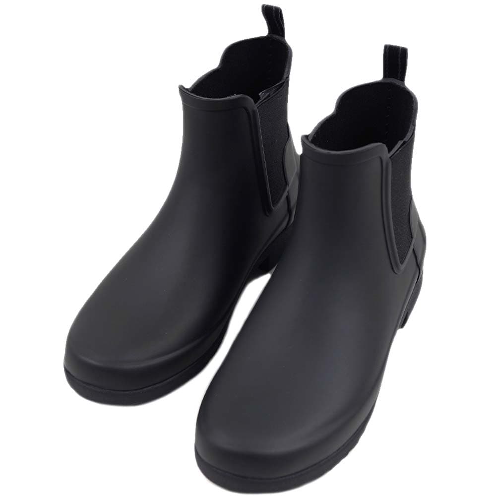 ハンター オリジナル リファインド チェルシー ブーツ レイン ブーツ レディース 長靴 雨 ブラック HUNTER WFS2201RMA-BLK-4