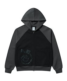 トップス sansangear hoodie knit 1 OBLIQUE HOODIE ZIP-UP [MIDNIGHT BLUE] | SAN SAN GEAR