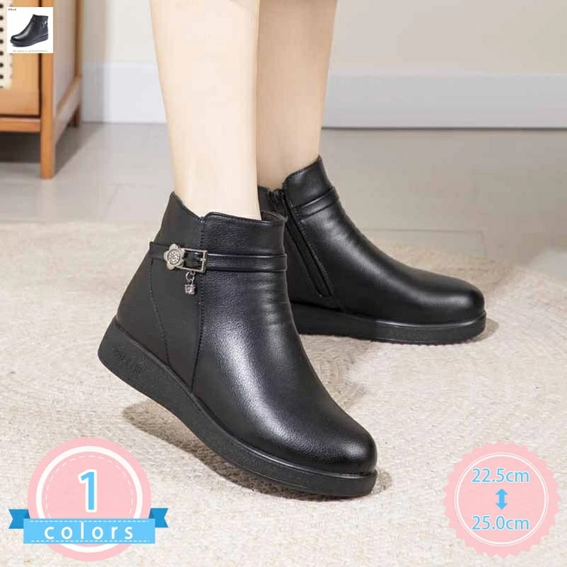 スノーブーツ スノーシューズ レディース サイドジップ 防滑 軽いブーツ ショート 防水 暖かい 大きいサイズ 防寒 冬用 カジュアル 綿靴 雪靴 スノーシューズ ムートンブーツ ショートブーツ ウィ