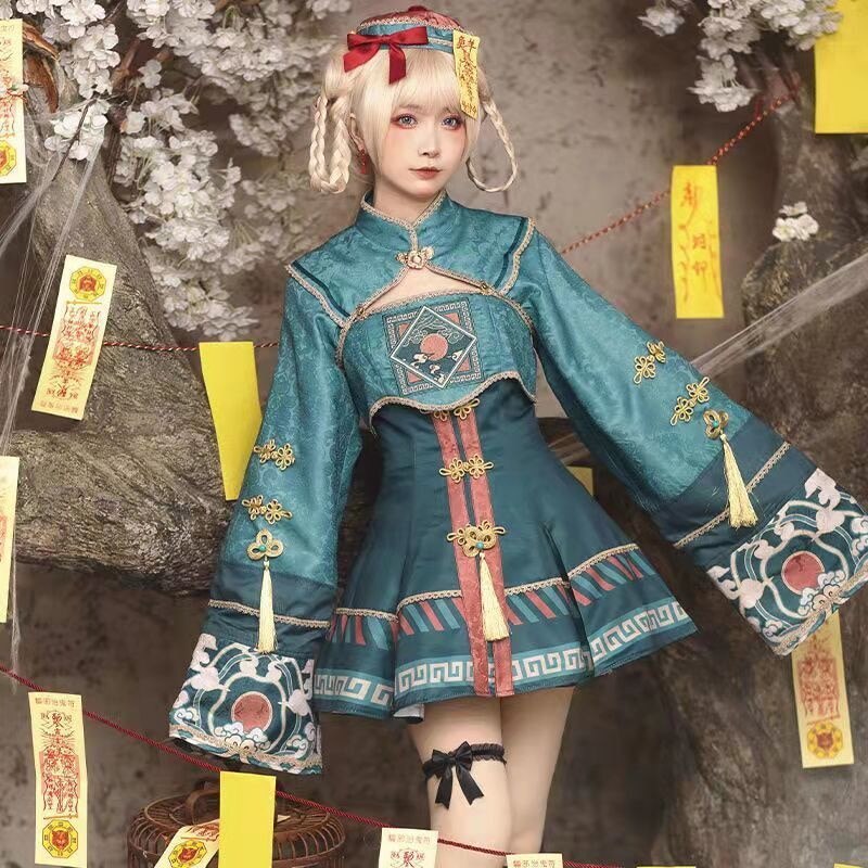 ハロウィン コスプレ ロリータ キョンシー服 子供 子ども用 人気 コスプレ 仮装 コスチューム ハロウィーン 子供 子ども用 人気