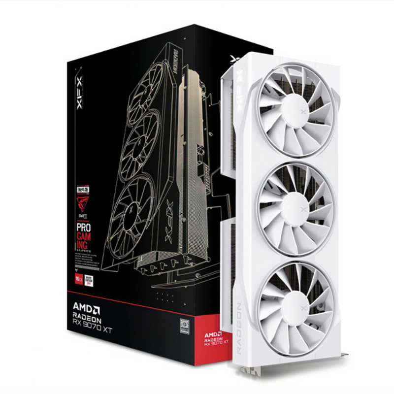 XFX　Swift RX 9070XT White Triple Fan Edition ［Radeon RXシリーズ / 16GB］ ホワイト　RX-97TSWF3W9-GP