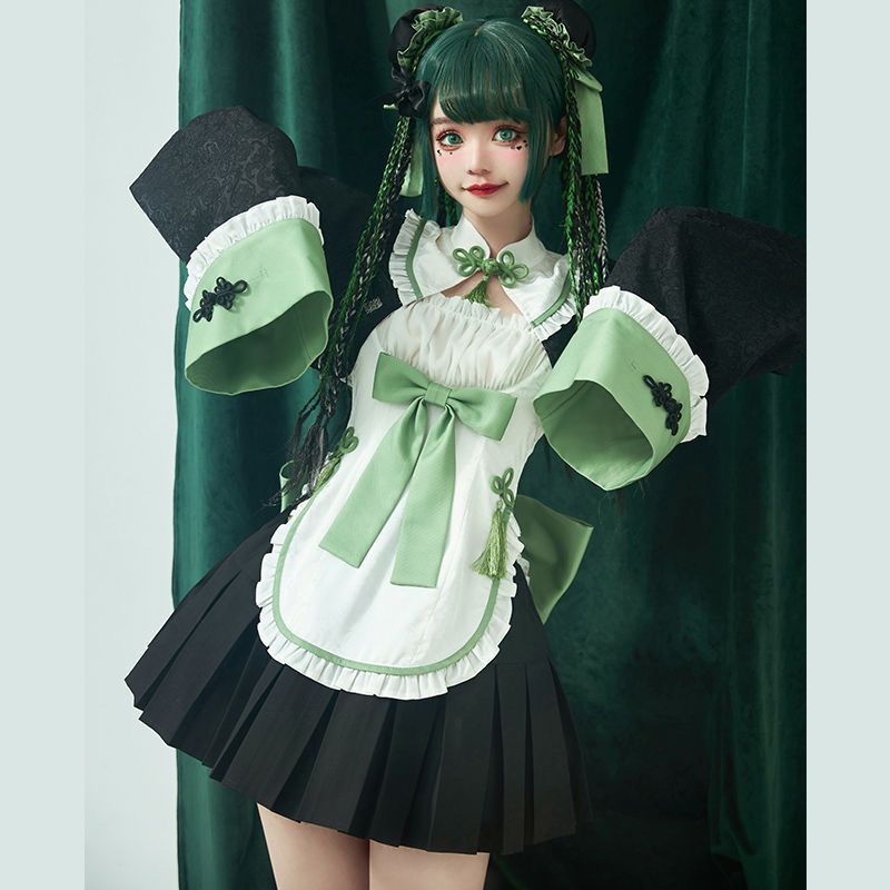 【1枚購入で20% OFF】ロリータ ワンピース デイリー ワンピース大全セット 可愛い 変装 ハロウィン メイド服 長袖ワンピース 半袖ワンピース