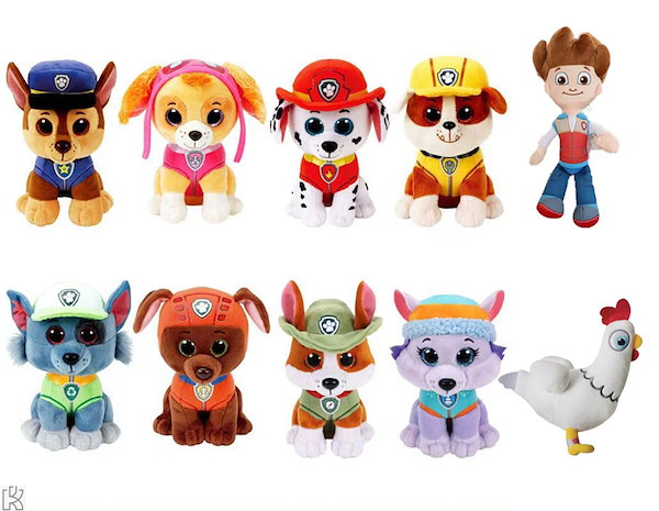 パウパトロール ぬいぐるみM チェイスver.｜パウ・パトロール
