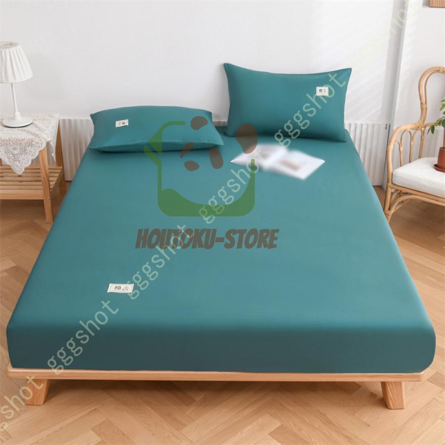 ボックスシーツ 100%綿製 快適 お部屋を飾る ベッドシーツ ベッドカバー シングル オーガニックコットン吸水速乾 抗菌防臭 着脱簡単 ダブル 洗える