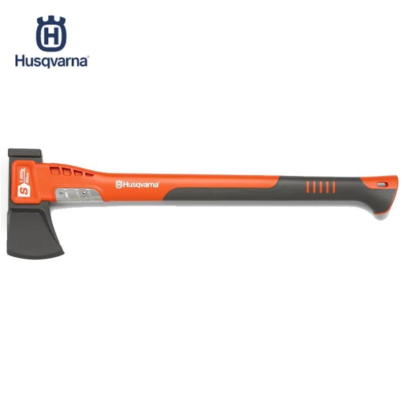 ハスクバーナ スプリッティングアックスS1600 小型薪割り斧 厚刃 クサビ打込ハンマー付 プラスチック製カバー付