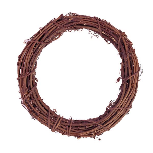 （まとめ）飾りなしリース（直径230mm）(×20セット)