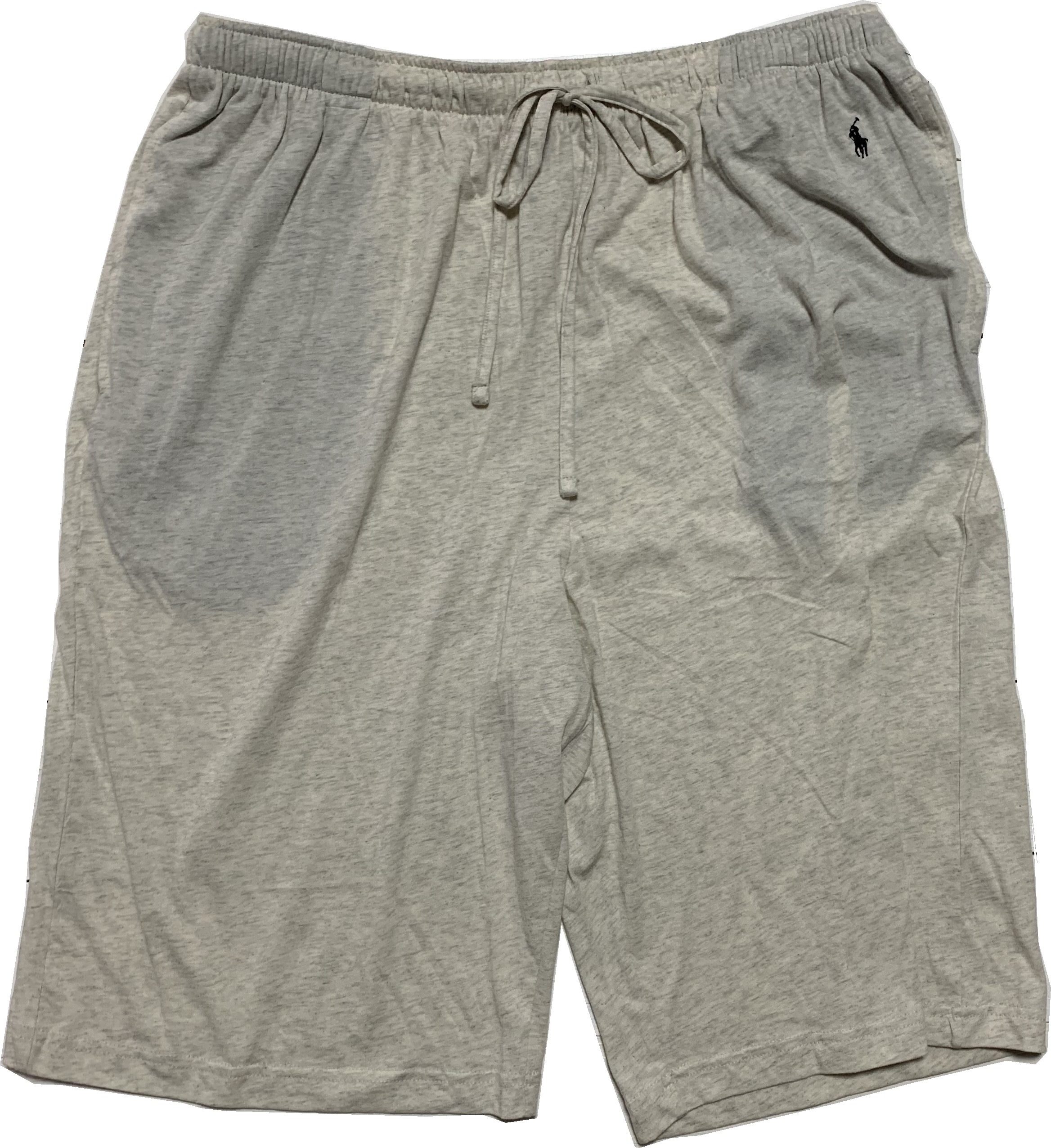 LA直輸入 メンズ ラルフ ワンポイント イージー ショートパンツ 部屋着 ショーツ オートミール cotton shorts 187