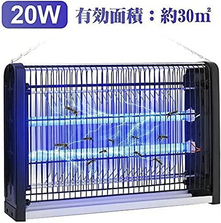 【迅速な出荷】電撃殺虫器 蚊取り器 捕虫器 20W コバエ取り機 電気蚊取り器 省エネ 虫取り器 効果抜群 薬剤不用 電気ショック 殺虫灯 コバエ撃退 虫対策 虫除けライト 虫 電気 虫除け 室内 捕 5,679円