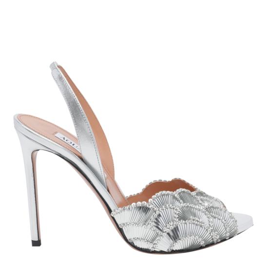 AQUAZZURA Women Sandals CSOHIGS0 ENMCCC Silver