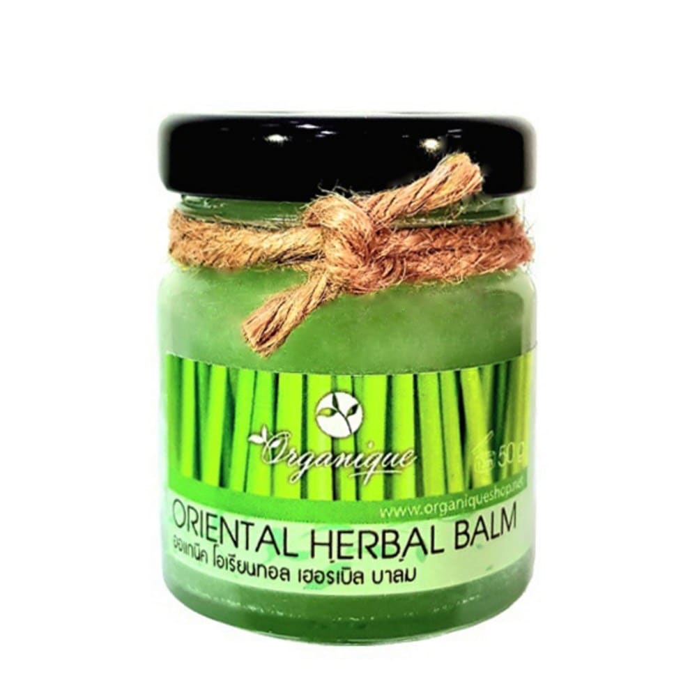 タイのナイトライフクリームオーガニック（Organique）オリエンタルハーバーナイトレモングラス50gマッサージクリームグリーンガラス瓶6本タイ純正アロマセラピーボディクリーム50g12個