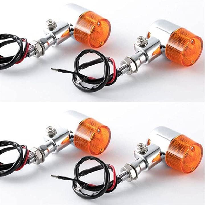 Life Design Johnson.77バイク用 ウインカーライト ランプ 円筒型 クラシックタ