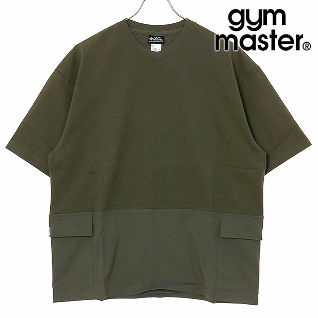 メール便 マイクロリップ天竺切り替えtee [G521728-46] メンズ トップス 半袖Tシャツ オリーブ/オリーブ 正規取扱店