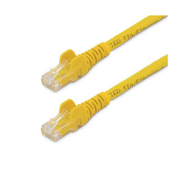 （まとめ） StarTech.com カテゴリ6 LANケーブル RJ45モールドコネクタ 3m イエロー N6PATC3MYL 1本 [x3セット]