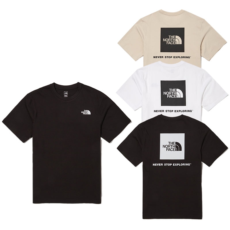 NT7UN56 COTTON NSE BOX LOGO SSR TEE ノースフェイス Tシャツ ボックスロゴ ショートスリーブ ラウンド ロゴ カジュアル メンズ レディース 男女共用