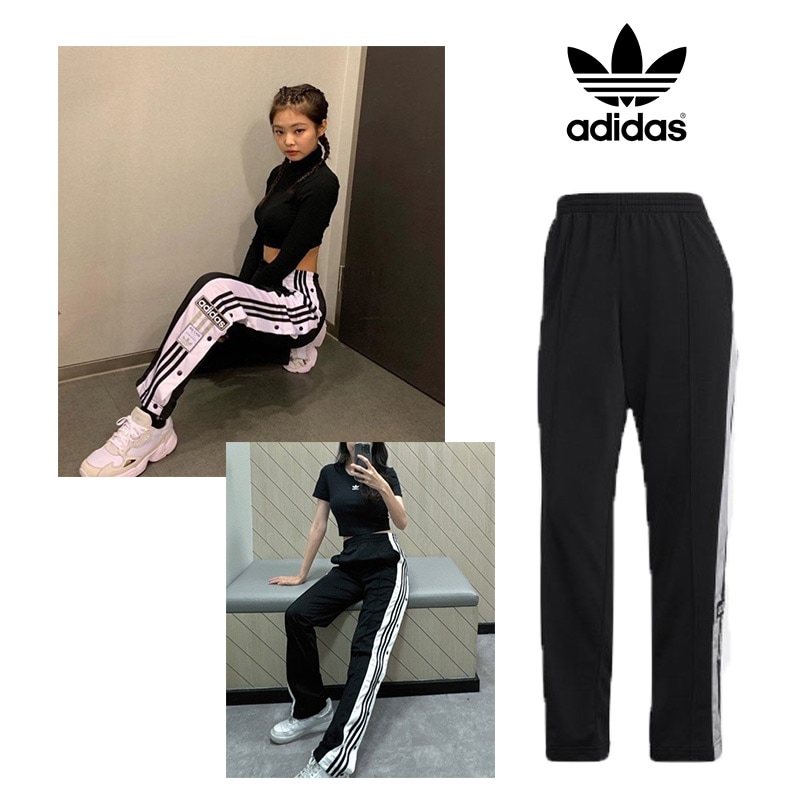「大人気 新入荷 新品」に該当するファッション通販 BLACK adidas Qoo10] PINK レディース服 : AD ジェニー着用 トップス