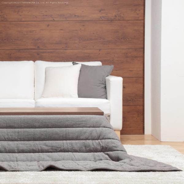 こたつ布団 単品 掛け布団のみ コタツ掛布団 190×190cm 北欧 ヘリンボーン 柄 落ち着いた デザイン おしゃれ 薄掛け 洗える 洗濯機 丸洗い コタツ本体別売り