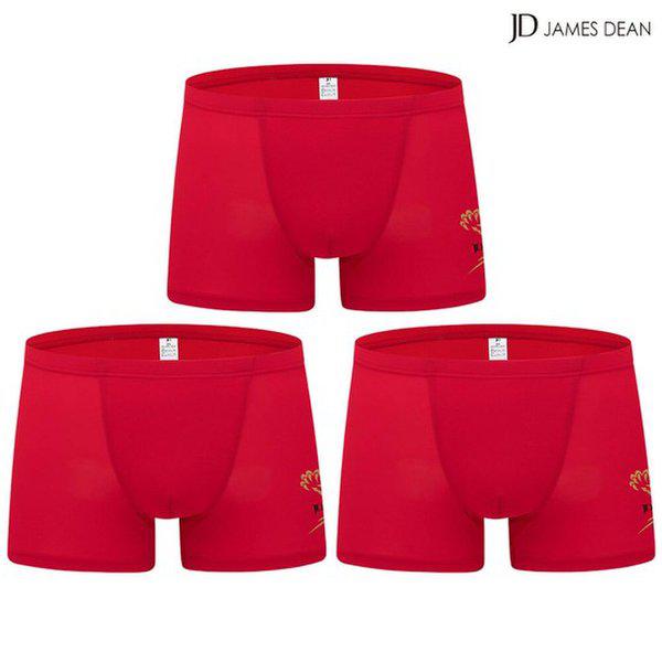 メンズ赤いパンツ レッドブリーフ 赤い四角いスパンデックス ファッション ズロズ セット