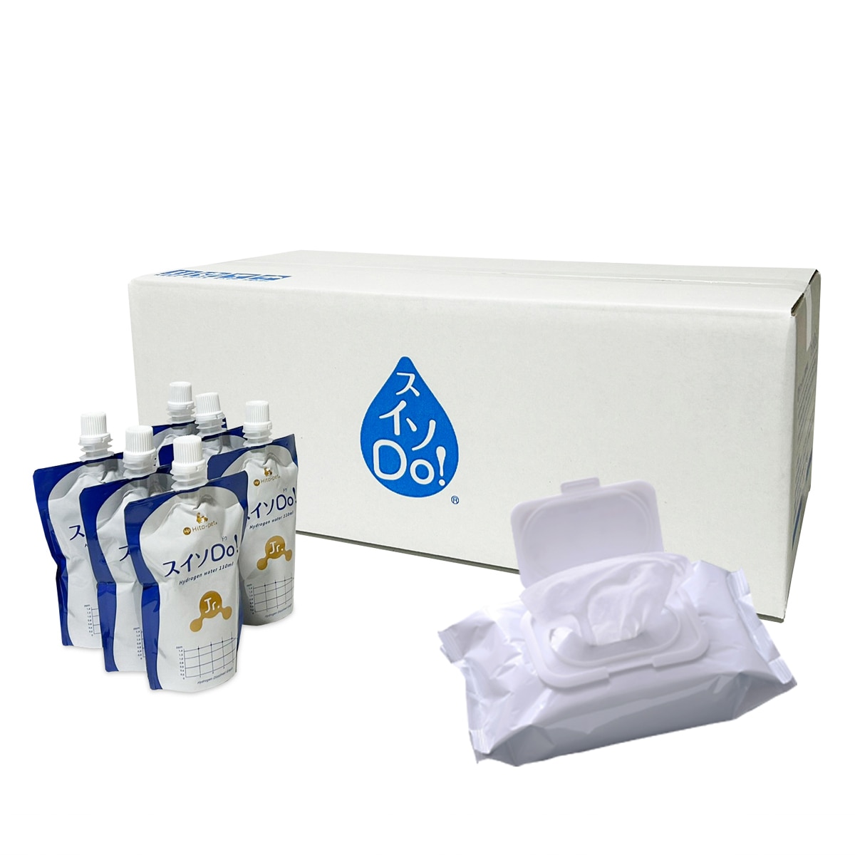 下部尿路の健康維持 ペット用に！【 スイソDo！ジュニア110ml 60本(+WT) ペット用ウェットティッシュ付】 水素水 人間ペット共用 高濃度水素水 hydrogen water