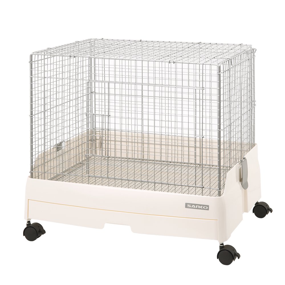 うさぎケージ　三晃商会　ＳＡＮＫＯ　イージーホーム６０　ローメッシュ　ＷＨ（幅６２X奥行５０．５X高さ５５ｃｍ）うさぎ　ケージ　ＣＲＣ50―20―33―15―00