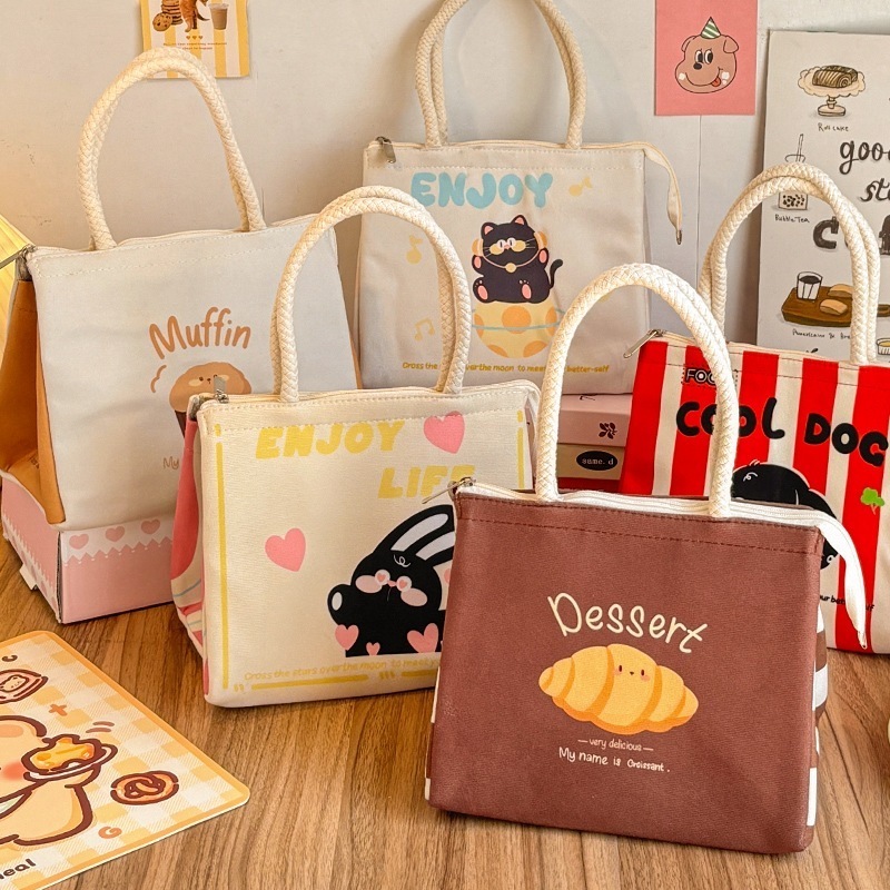 かわいい保温お弁当袋お弁当バッグサラリーマンご飯ポケットご飯おやつ朝食袋携帯お弁当バッグ