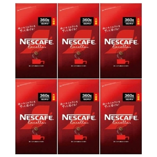 エクセラ 詰め替え 360g インスタントコーヒー 6個セット