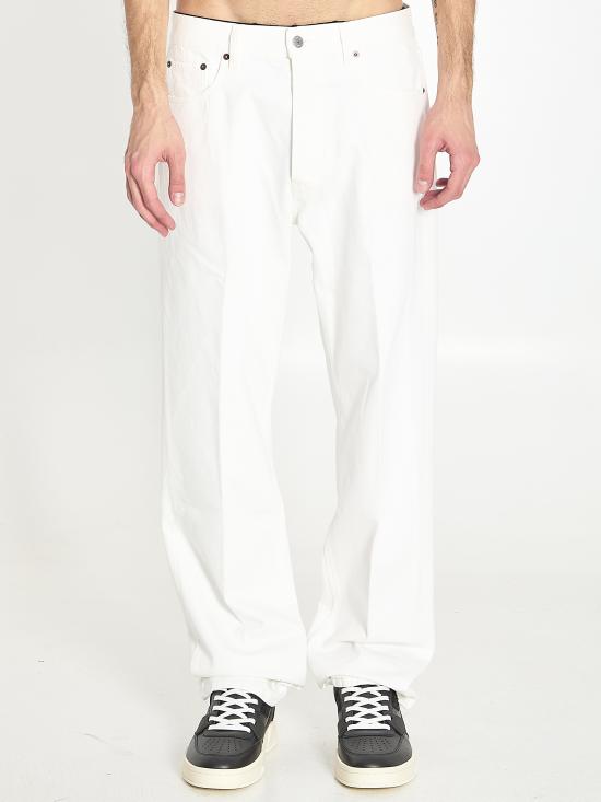 CELINE Men Denim Pants RP0DI789D WHITE
