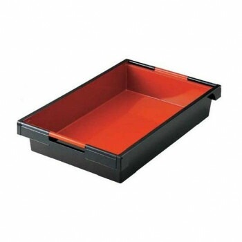 福井クラフト　和コンテナ（大）黒パール内朱 81000100