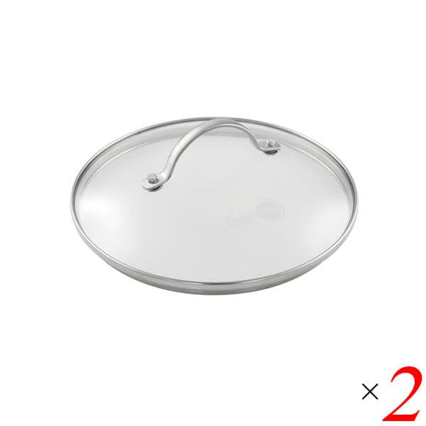 グリーンパン ガラス蓋20cm 2個セット ゼンケン